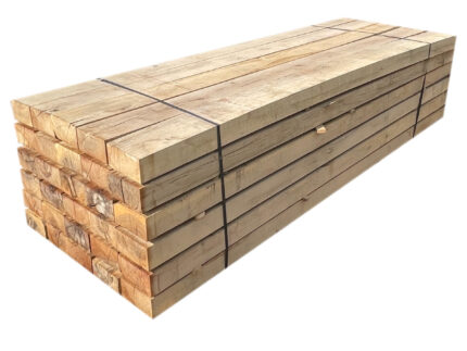 Lot de 40 traverses en bois | 1,2 m x 200 mm x 100 mm