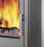 Poêle à bois JUSTUS Austin ollaire noir, 7 kW