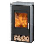 Poêle à bois Brasil Pierre Ollaire – 6 Kw – Image 2