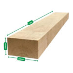 Lot de 40 traverses en bois | 1,2 m x 200 mm x 100 mm – Image 2