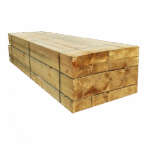 Lot de 20 traverses en bois vert traité UC3 | 2,4 m x 200 mm x 100 mm